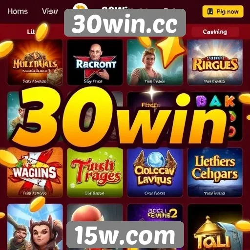 Recursos e jogos populares disponíveis no 30win.cc